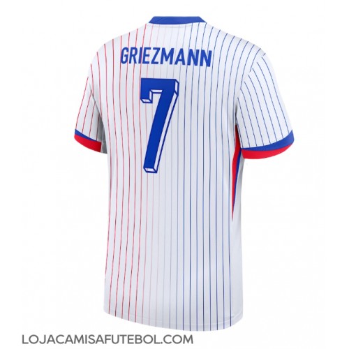 Camisa de Futebol França Antoine Griezmann #7 Equipamento Secundário Europeu 2024 Manga Curta